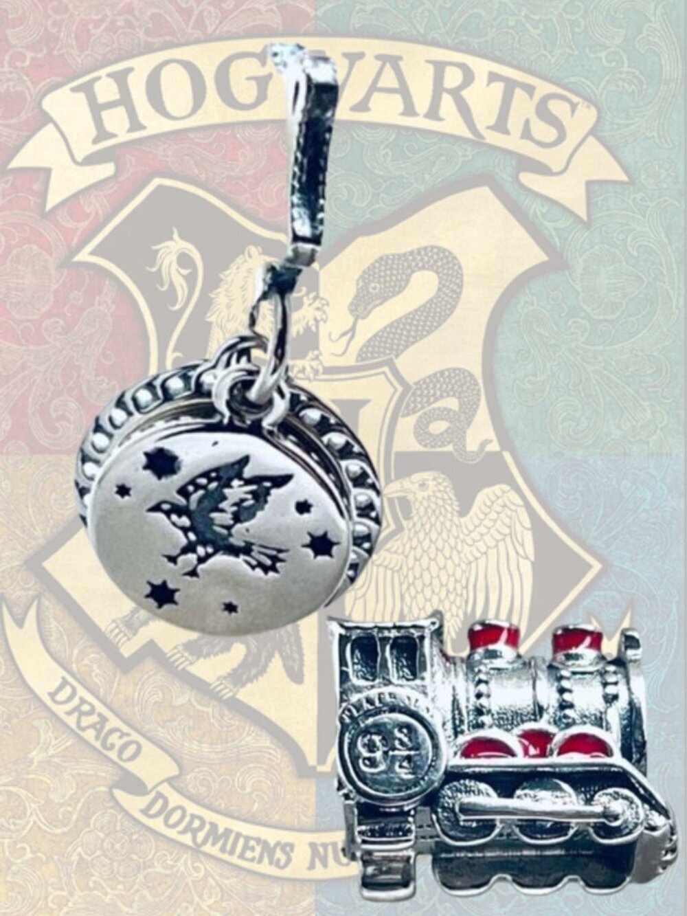 🦅 NWOT Ravenclaw Charm & 🚂 Hogwarts Express Charm – Harry Potter 🏰